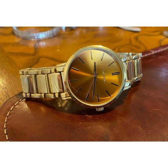 Women's 36mm Mark Naimer Watch, Gold Tone with Peach Tone Face - Picture 1 of 2